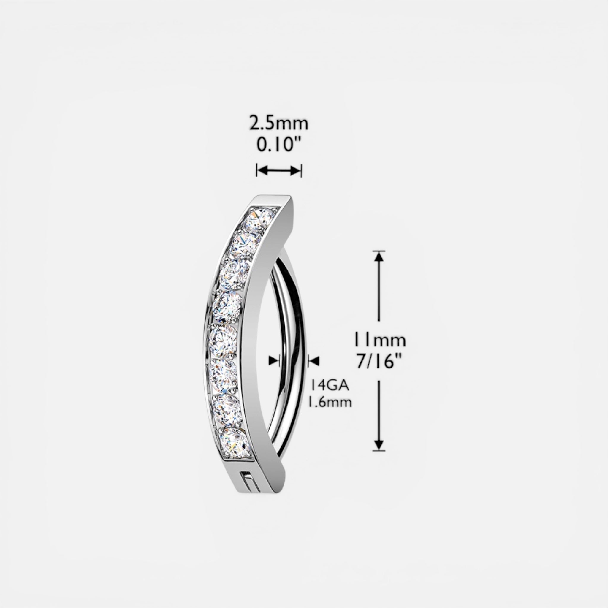 Hinged Clicker Belly Button Ring