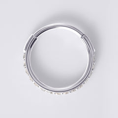 Silver Nose Piercing Clicker Ring