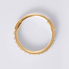 Gold Nose Piercing Clicker Ring
