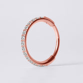 Rose Gold Nose Piercing Clicker Ring