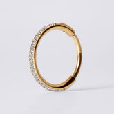 Gold Nose Piercing Clicker Ring
