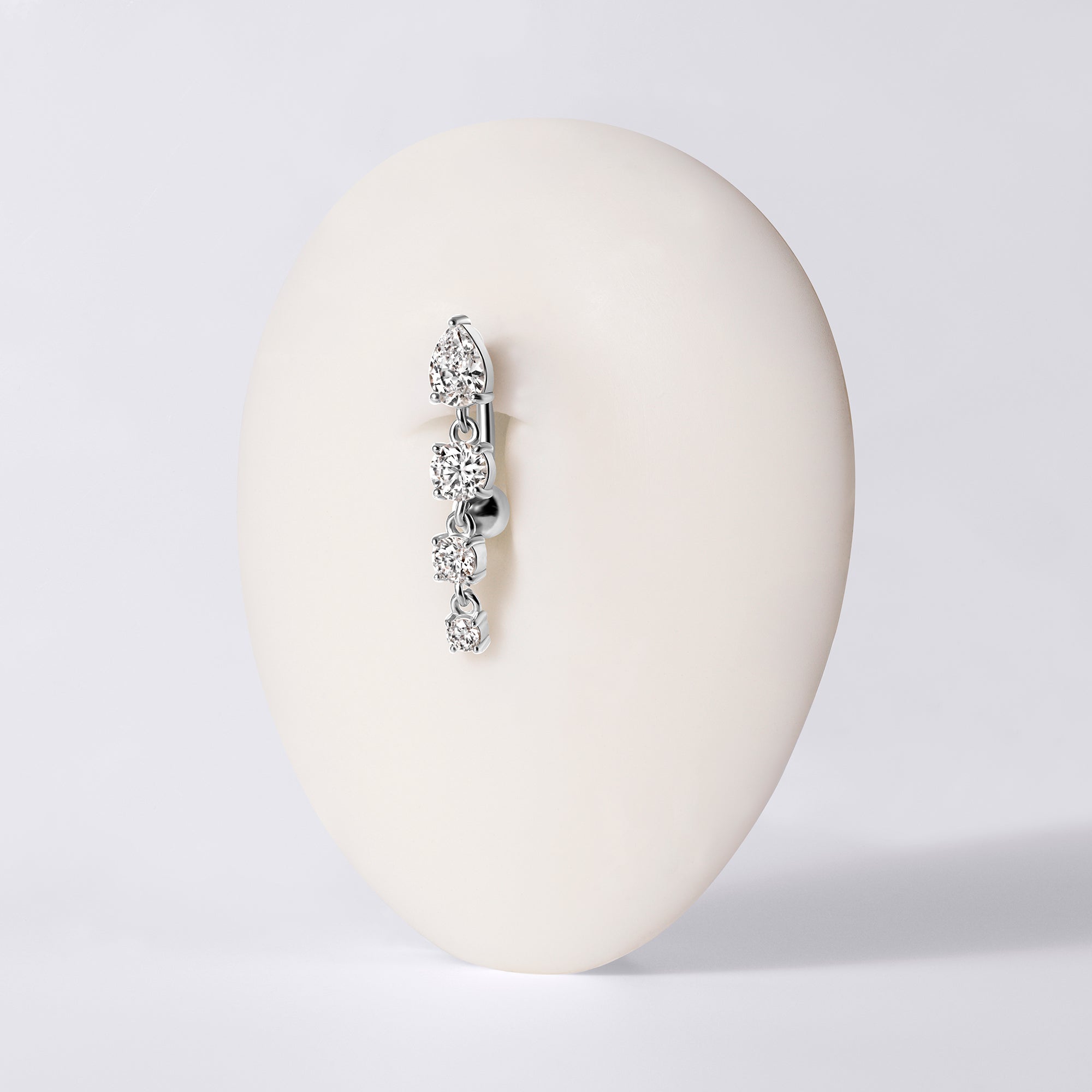 Teardrop Dangle Belly Button Ring