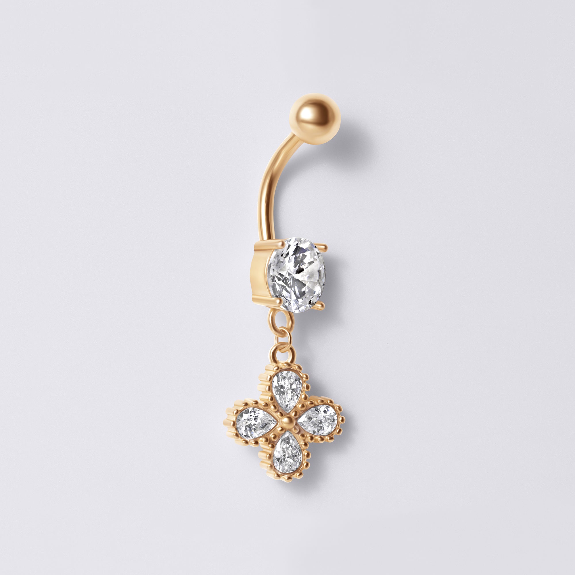 Teardrop Belly Button Ring