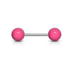 Nipple Ring Surgical Steel Hot Pink Pearls Nipple Barbell. Nipple Piercing. Nipple Rings. Nipple Jewelry.