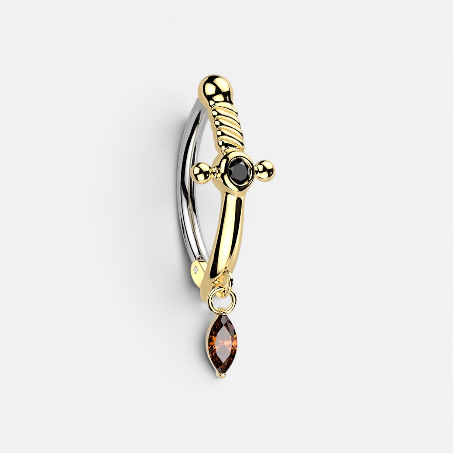 Dagger Belly Button Ring