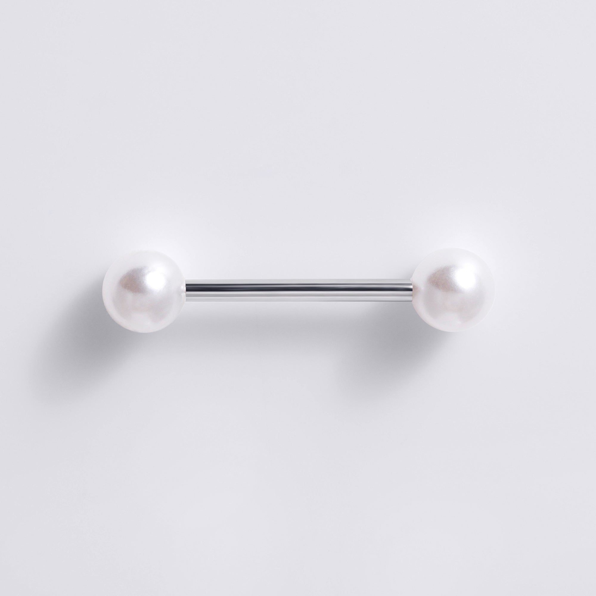 White Pearl Nipple Ring