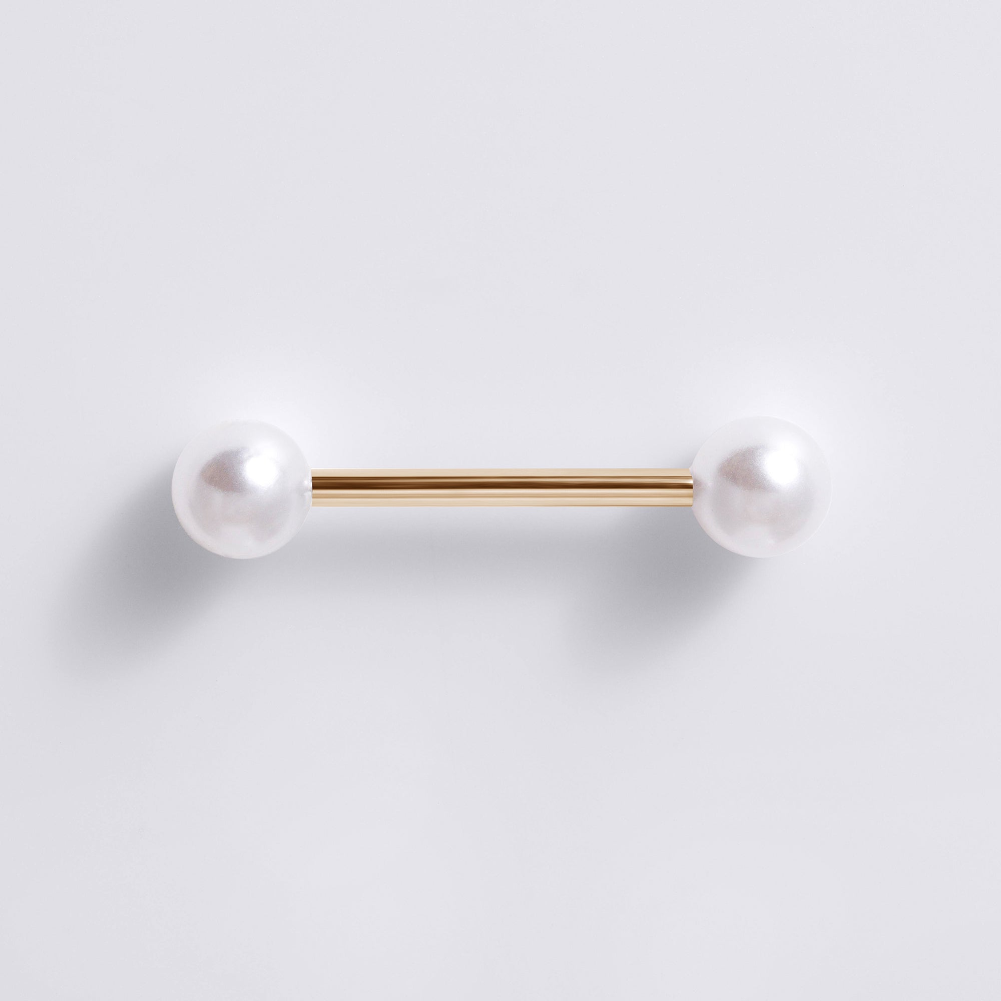 White Pearl Nipple Ring