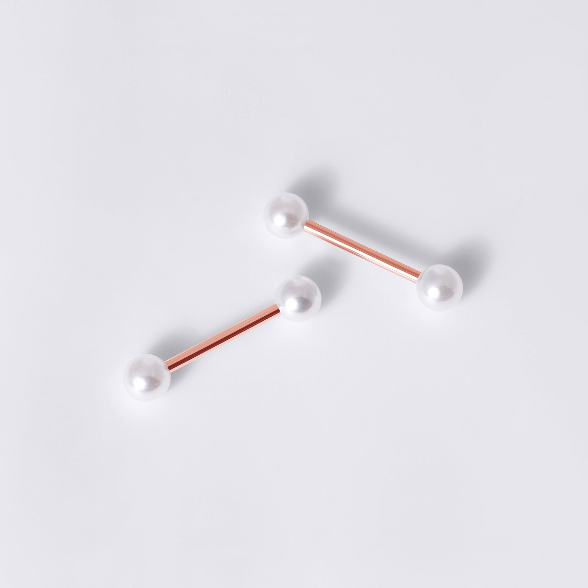 White Pearl Nipple Ring
