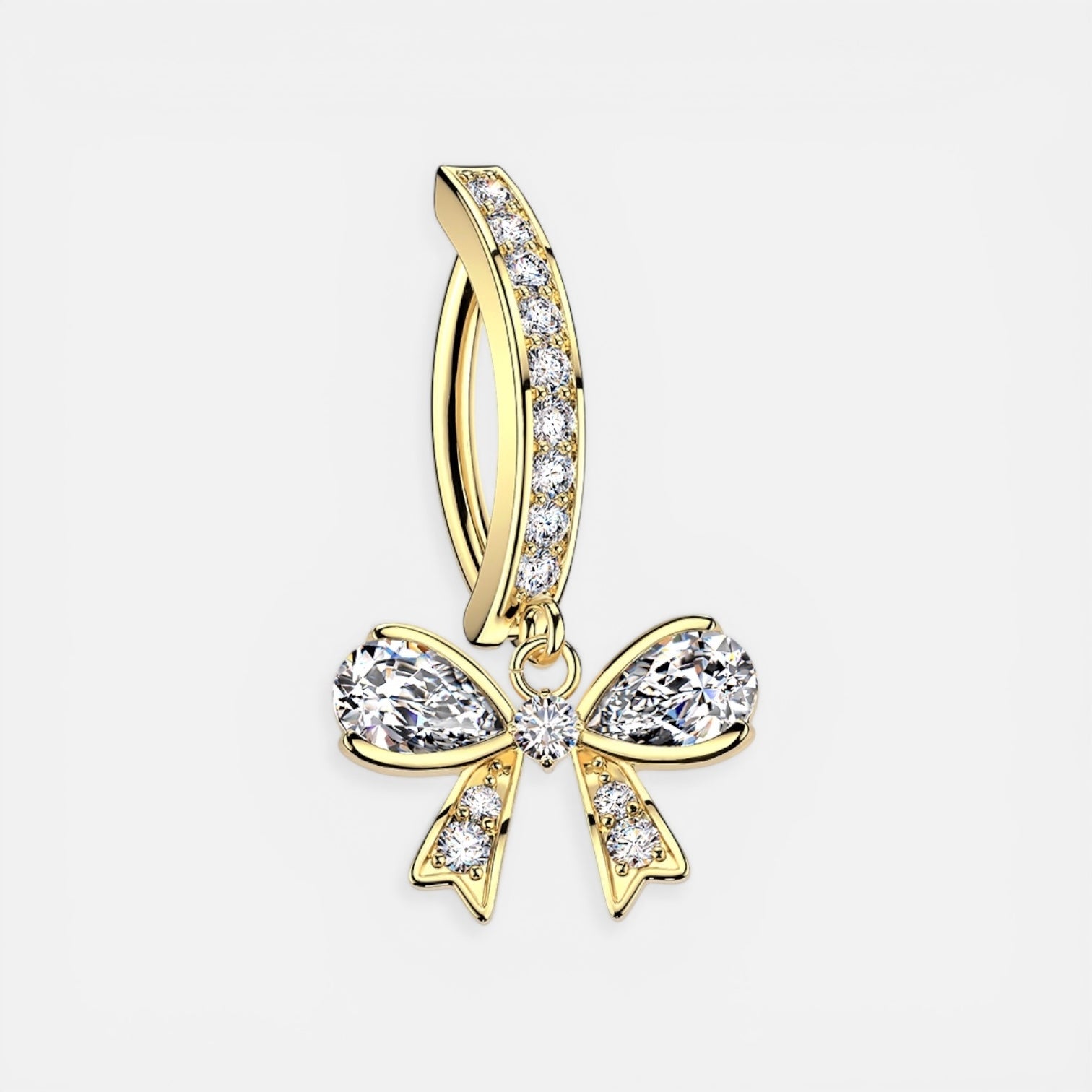 Bow Dangle Belly Button Ring