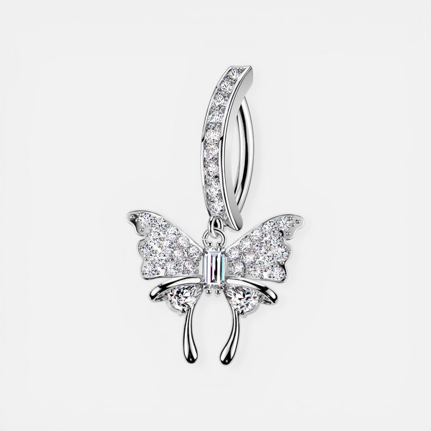 Butterfly Dangle Belly Button Ring