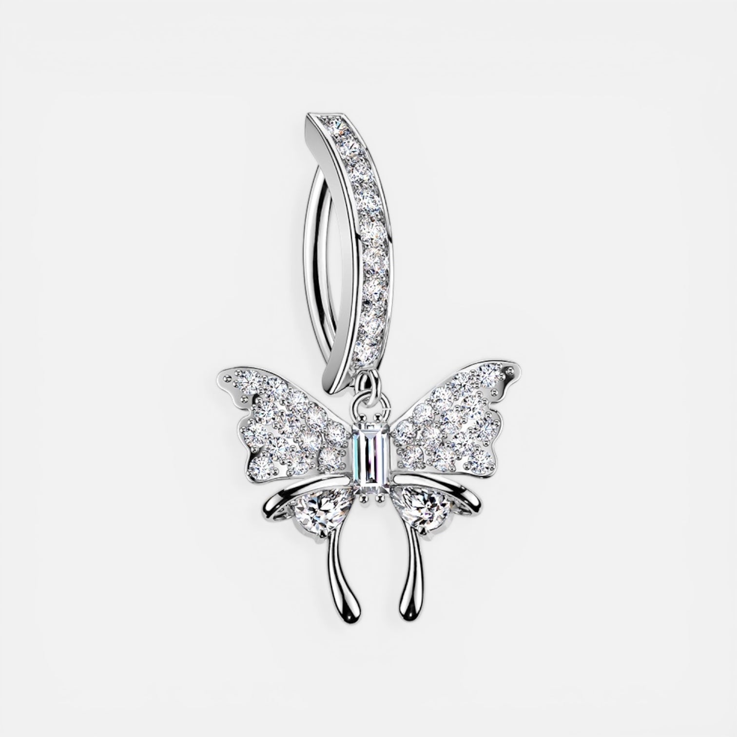 Butterfly Dangle Belly Button Ring