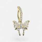 Butterfly Dangle Belly Button Ring