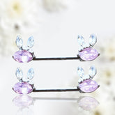 Pair of 14G Pink Gem Bunny Nipple Barbell