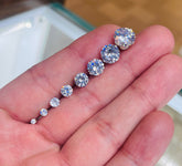 Sterling Silver Basic Stud Earrings • Dainty Silver Earrings • Stud Earrings Jewelry for Girls • Round Stud Earrings • Everyday Jewelry