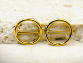 14G Nipple Clicker Ring, Plain Gold Round Nipple Clickers, Nipple Barbell Jewelry