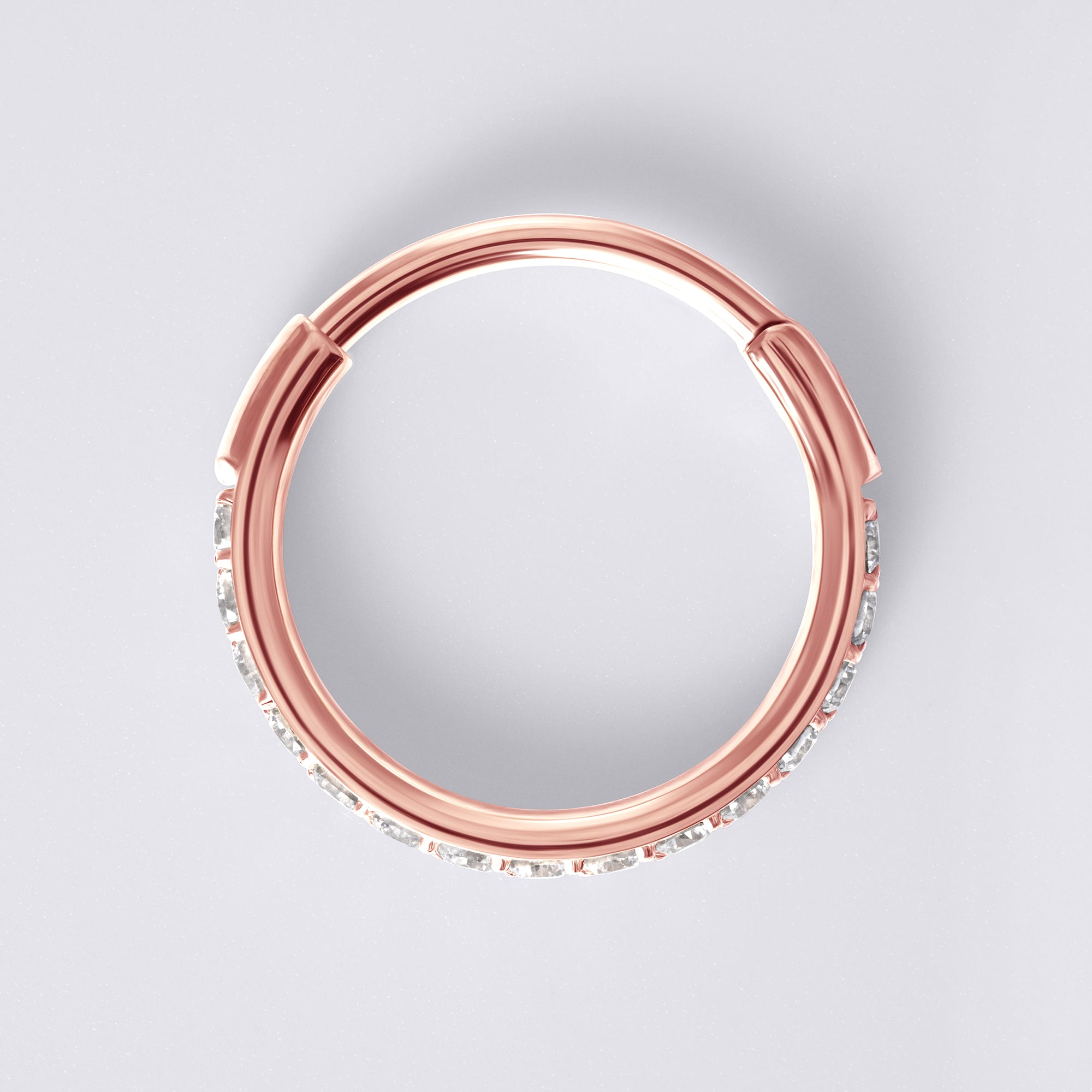 Rose Gold Nose Piercing Clicker Ring