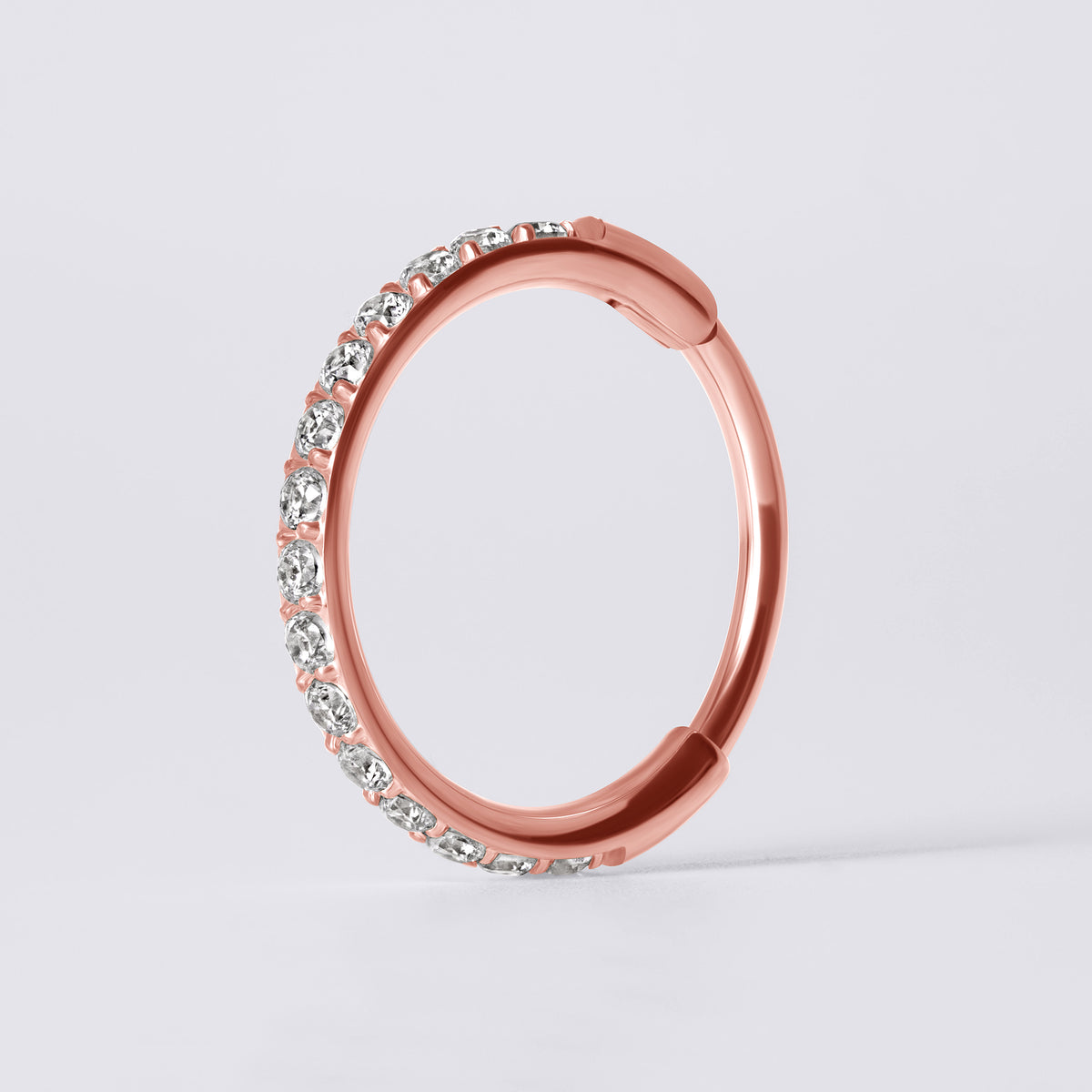 Rose Gold Nose Piercing Clicker Ring