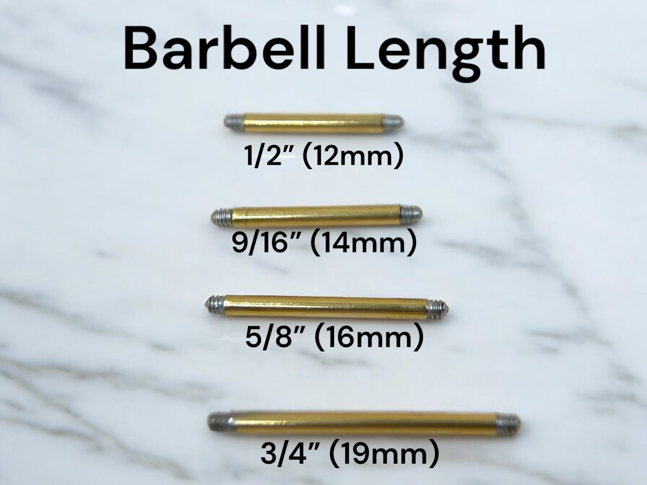 Pair of 14G Gold Pink Enamel Peach Ends Nipple Barbell