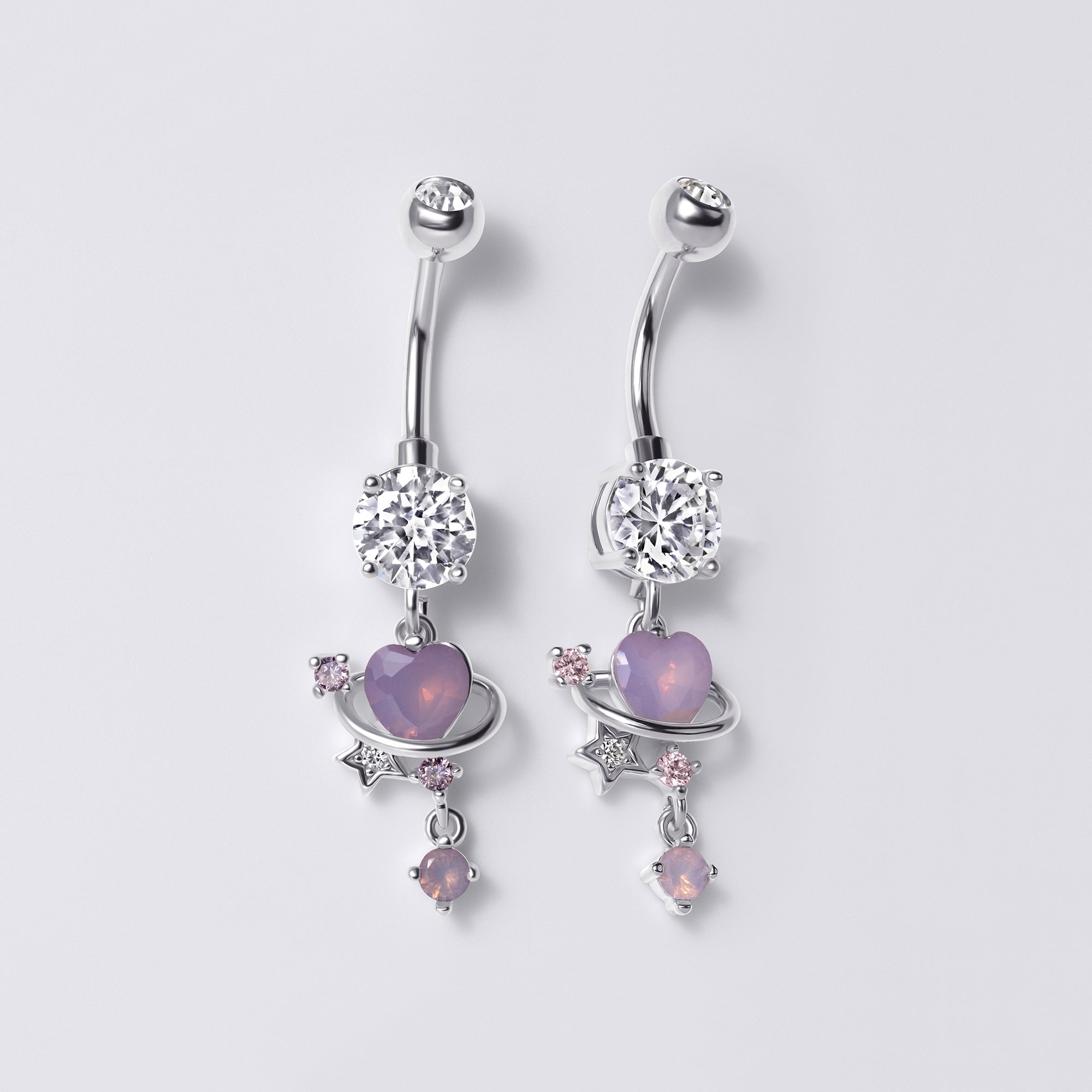 Celestial Heart Belly Button Ring