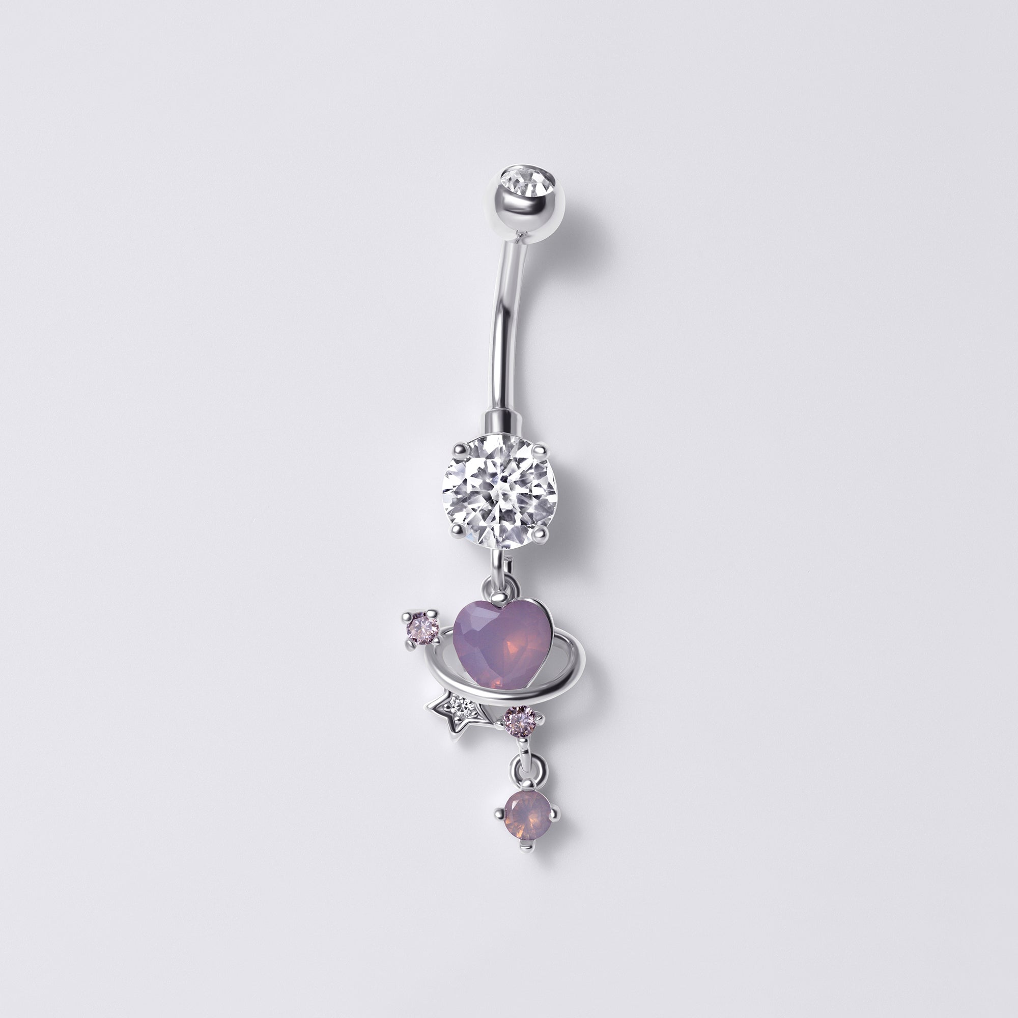 Celestial Heart Belly Button Ring
