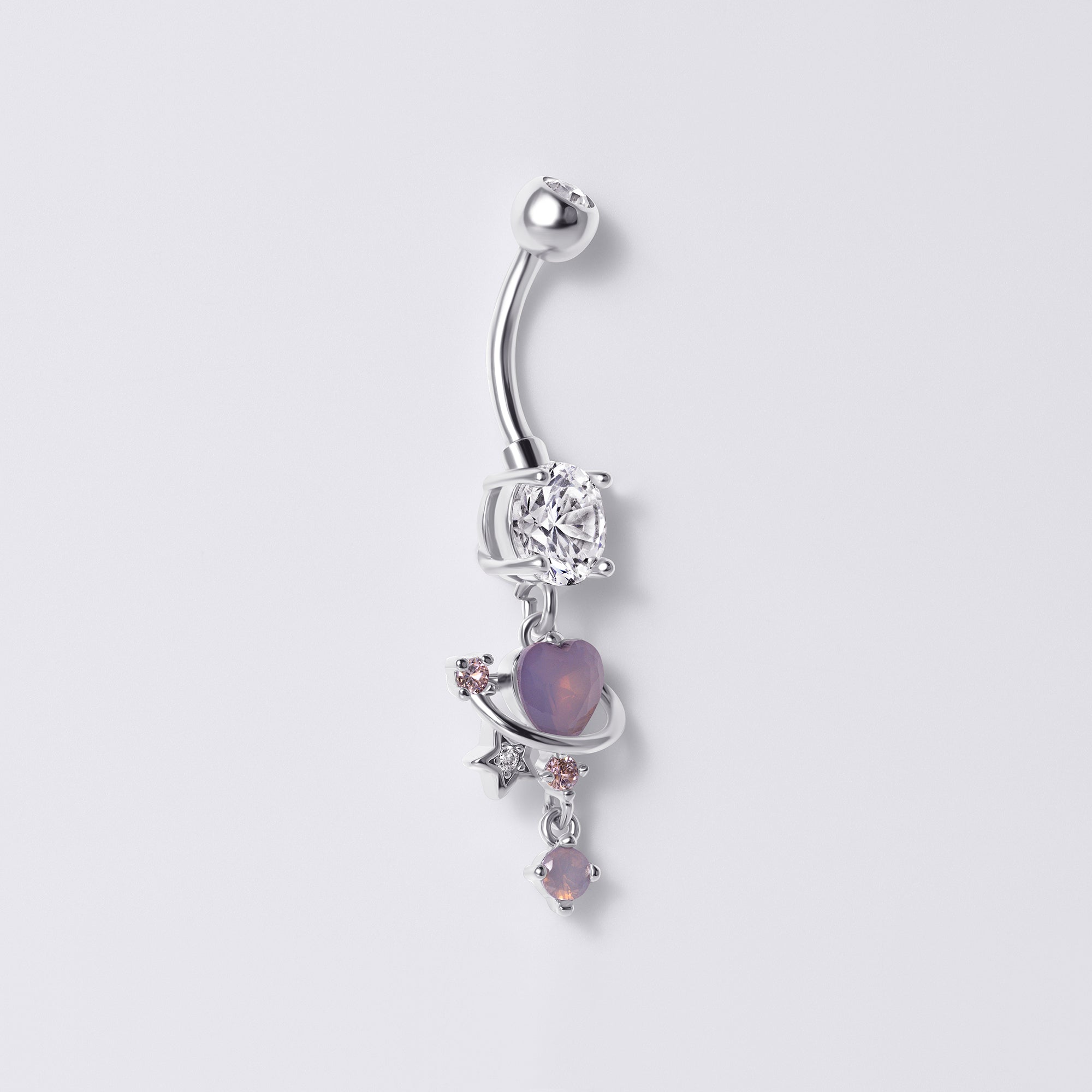 Celestial Heart Belly Button Ring