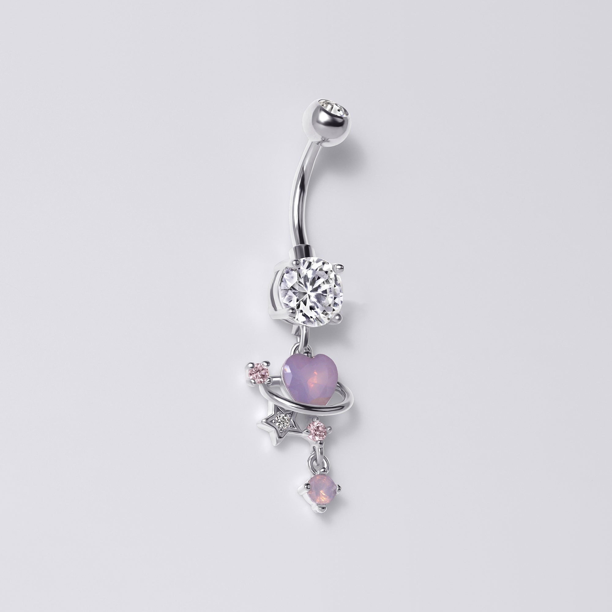 Celestial Heart Belly Button Ring