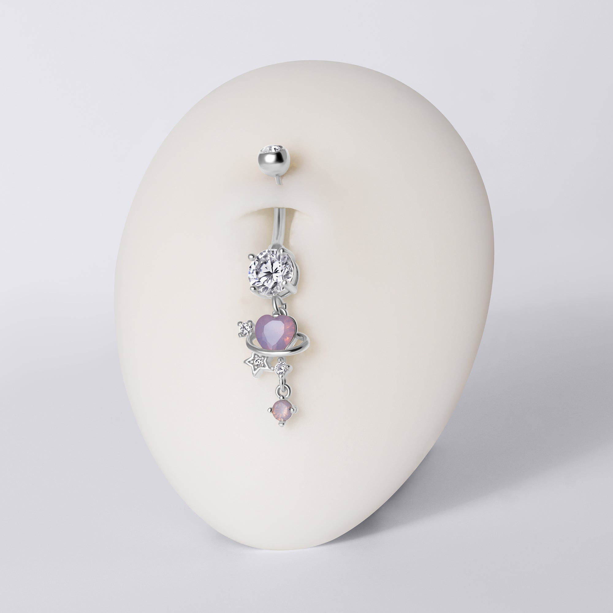 Celestial Heart Belly Button Ring