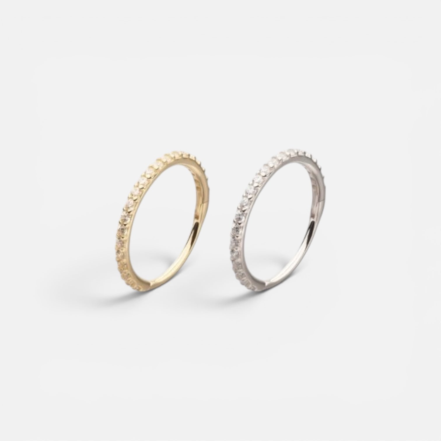 20g 14K Gold Dainty Eternity Nose Ring