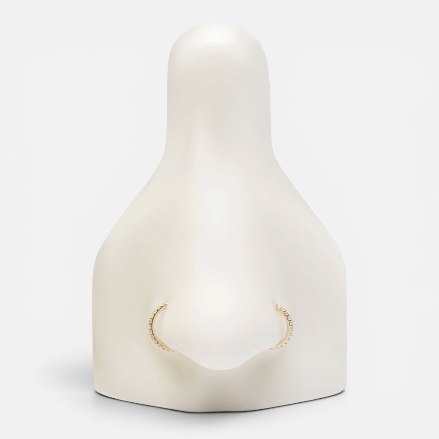 20g 14K Gold Dainty Eternity Nose Ring
