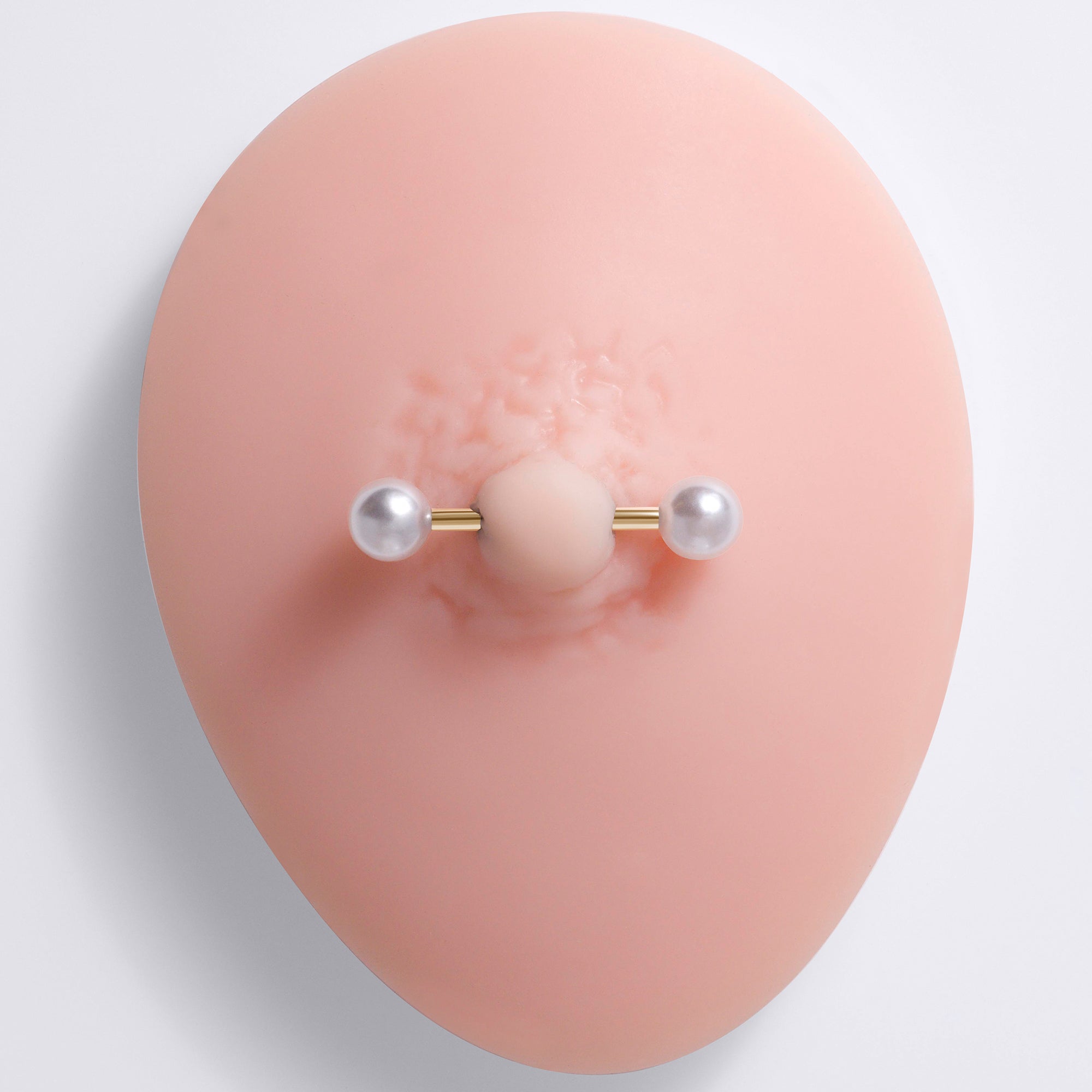 White Pearl Nipple Ring