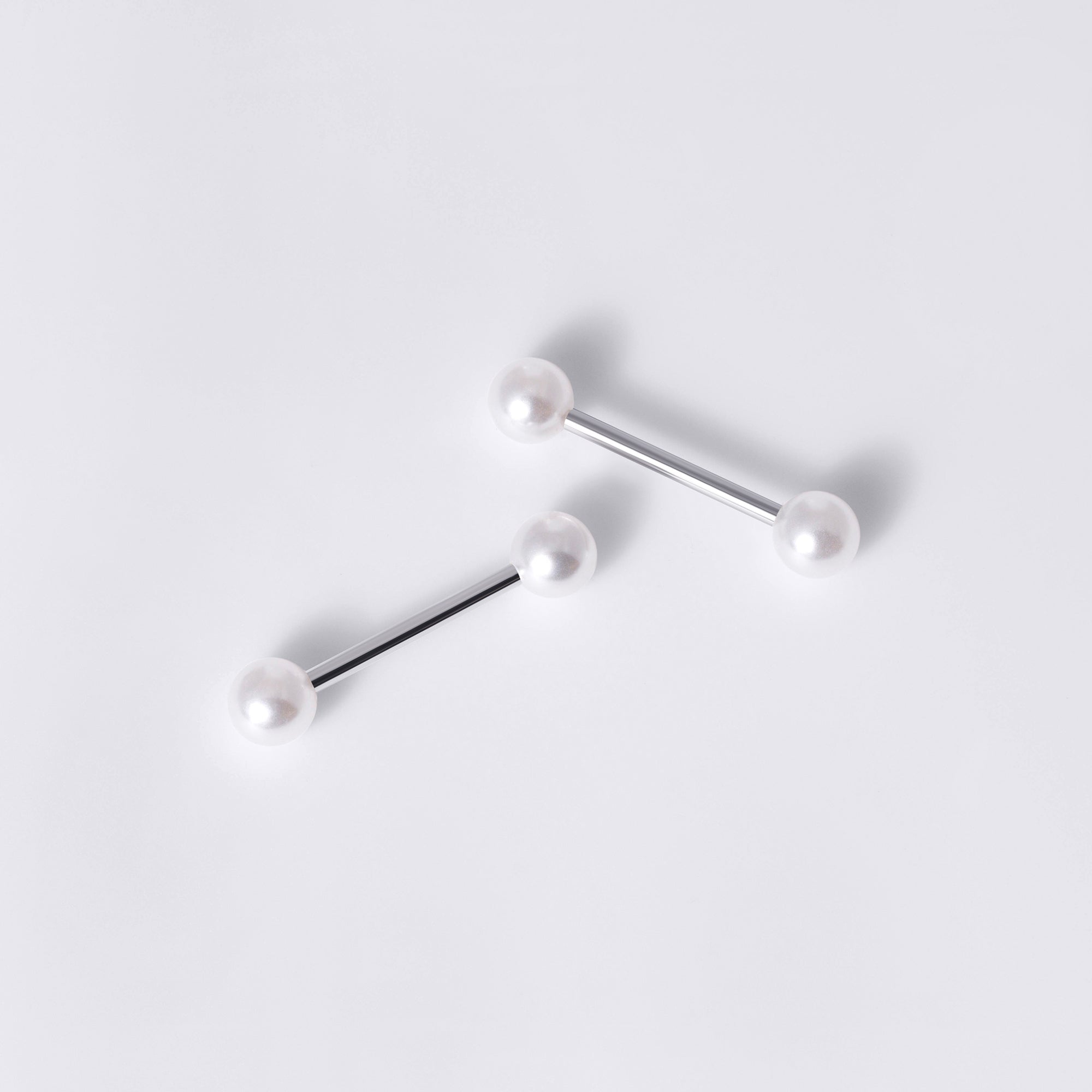 White Pearl Nipple Ring