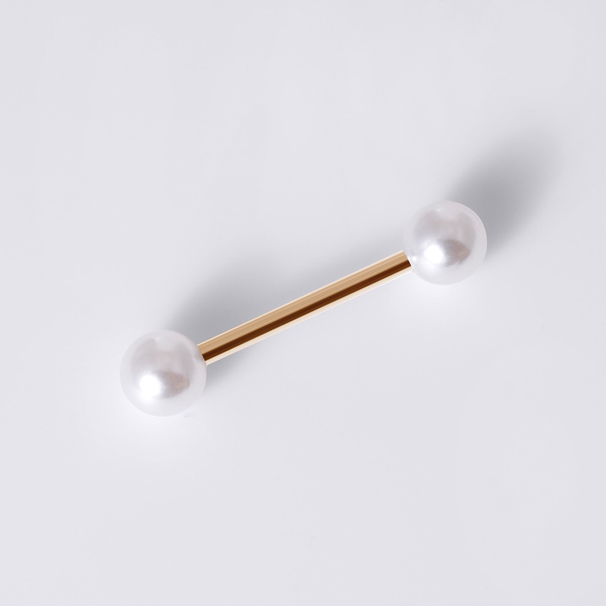 White Pearl Nipple Ring