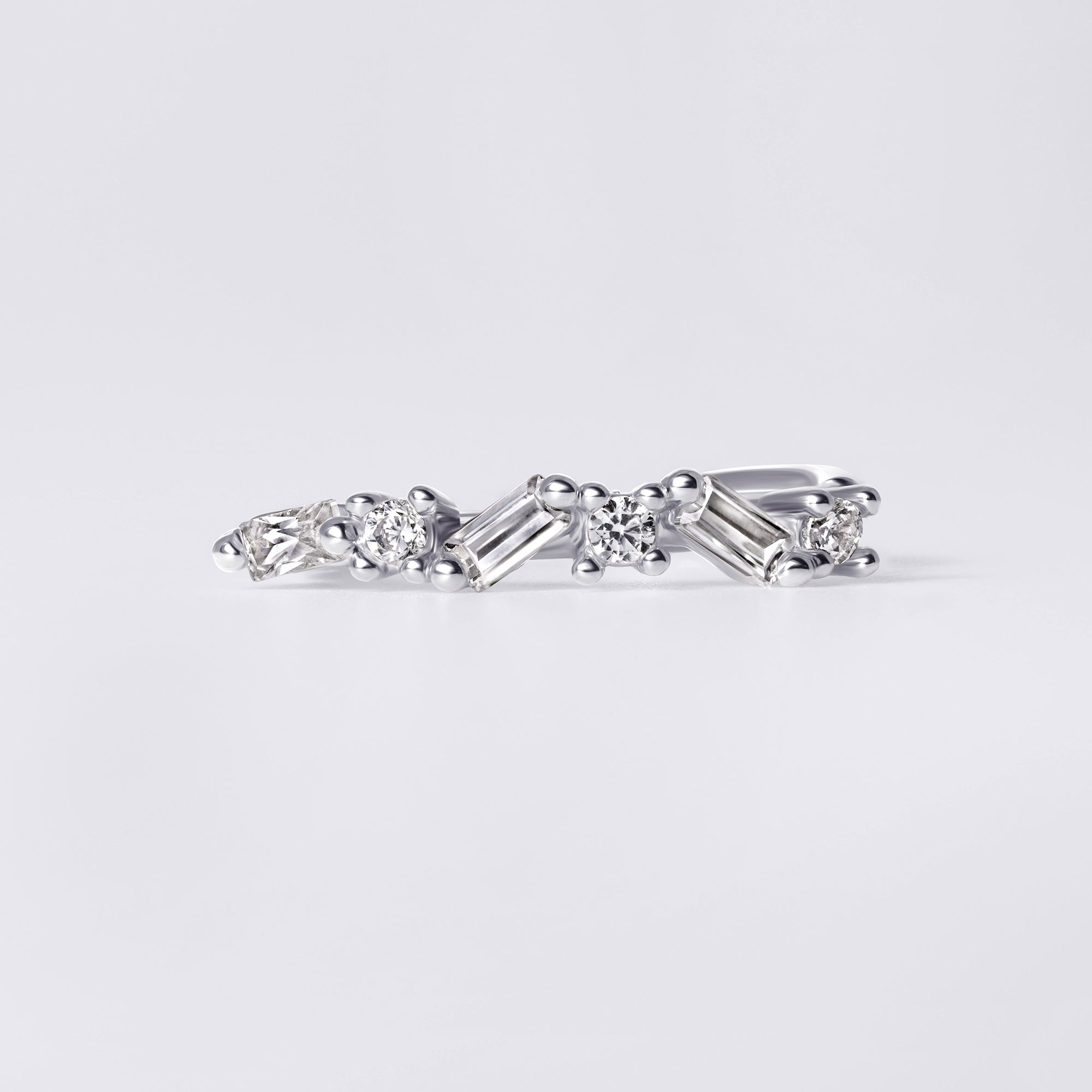 Zig Zag Baguette Nose Ring