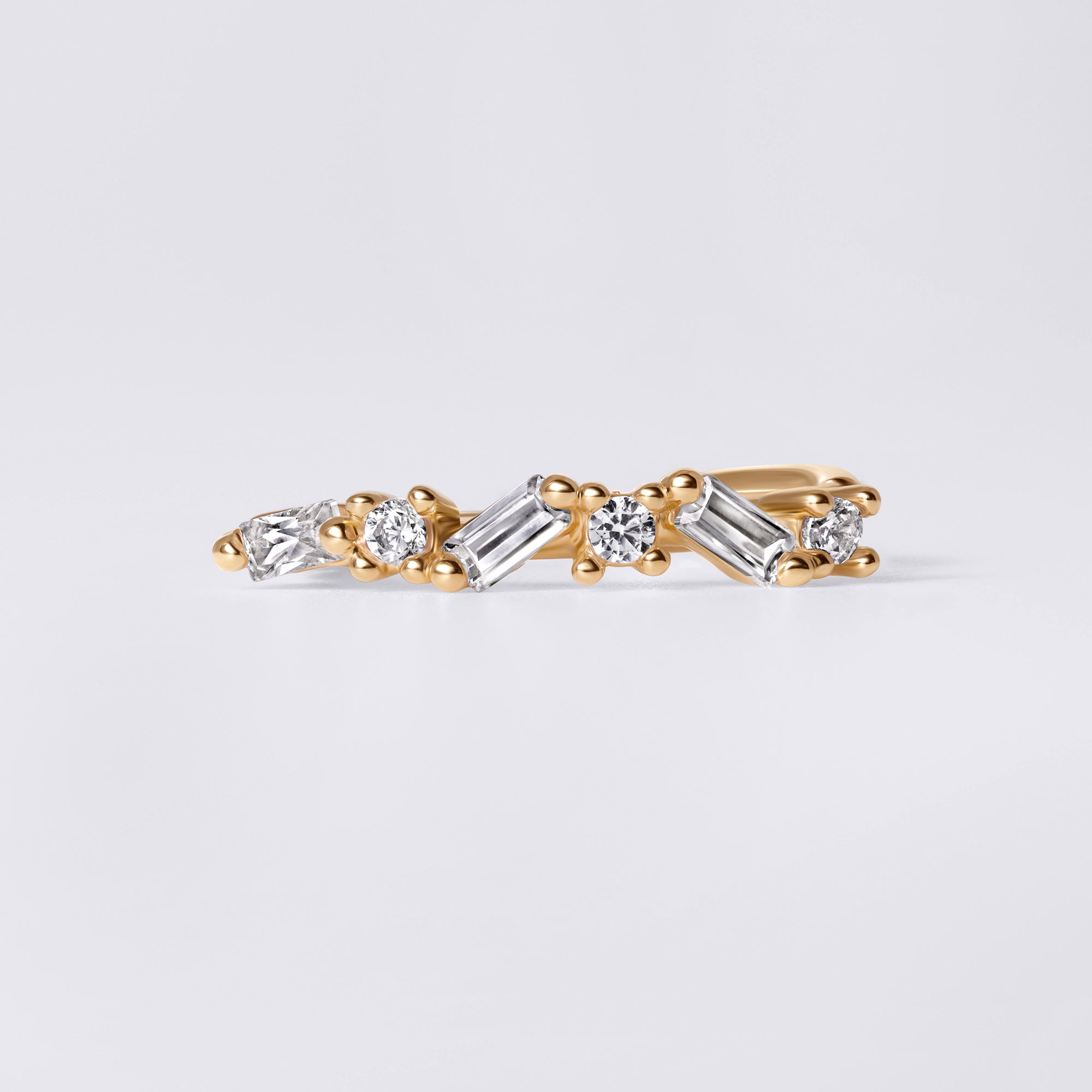 Zig Zag Baguette Nose Ring