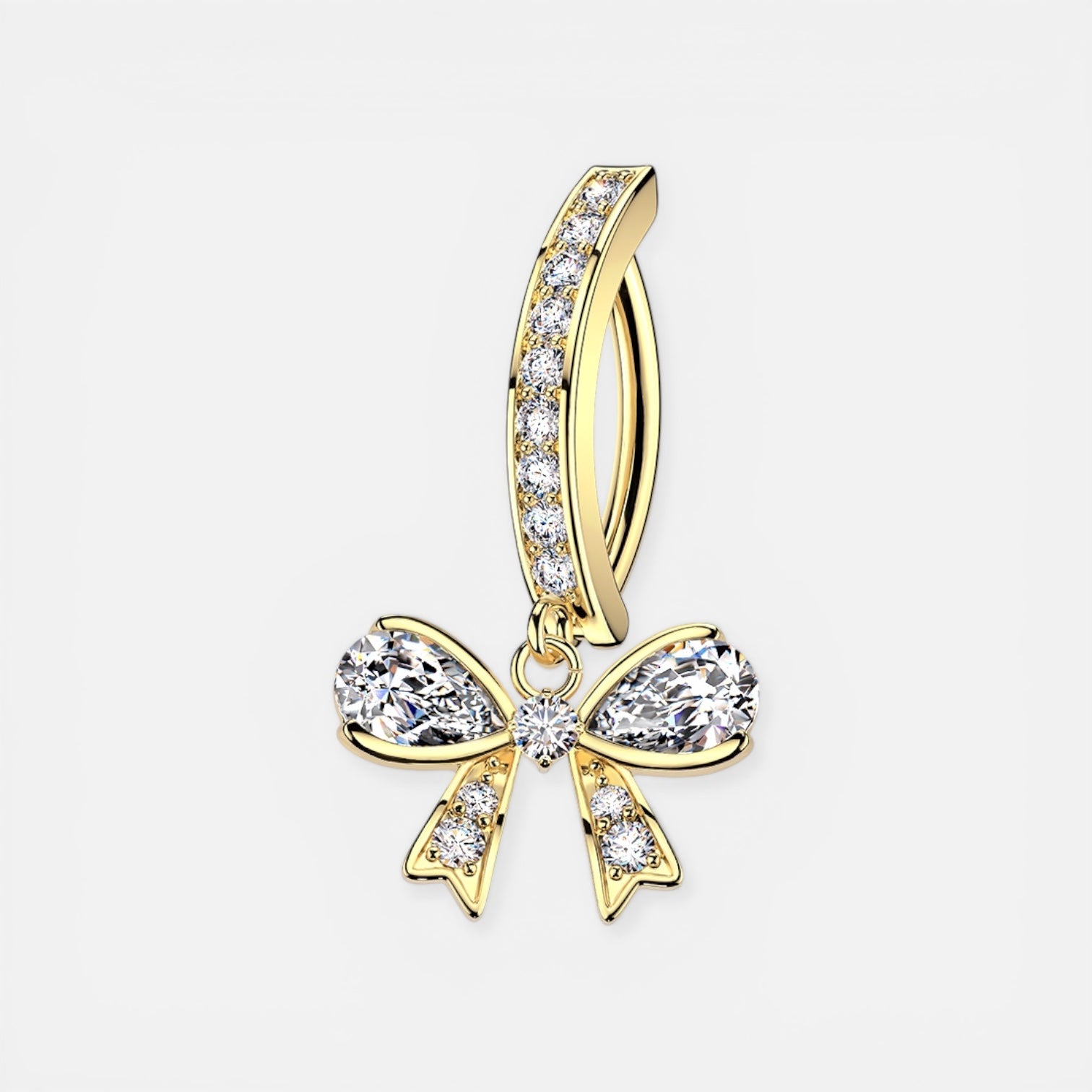 Bow Dangle Belly Button Ring