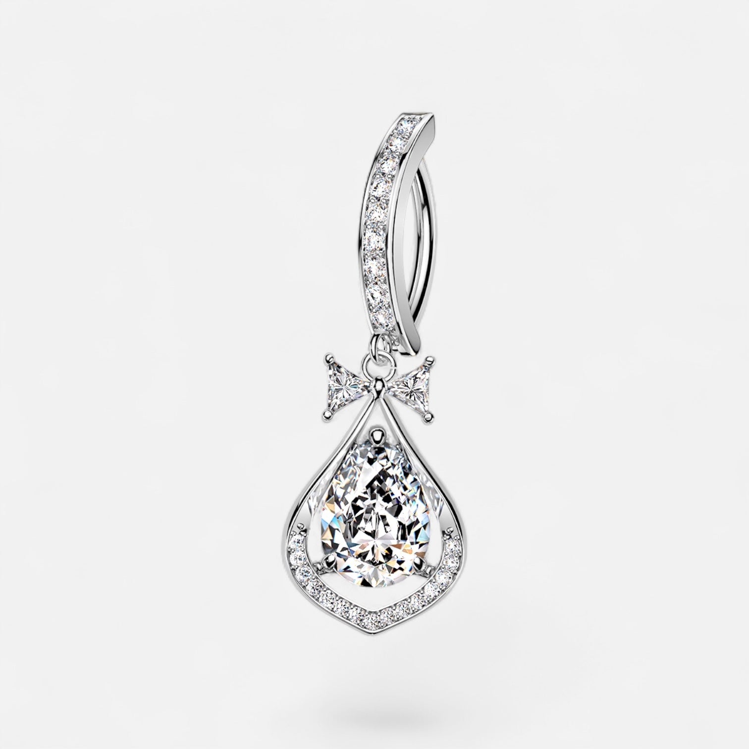 Pear Dangle Belly Button Ring