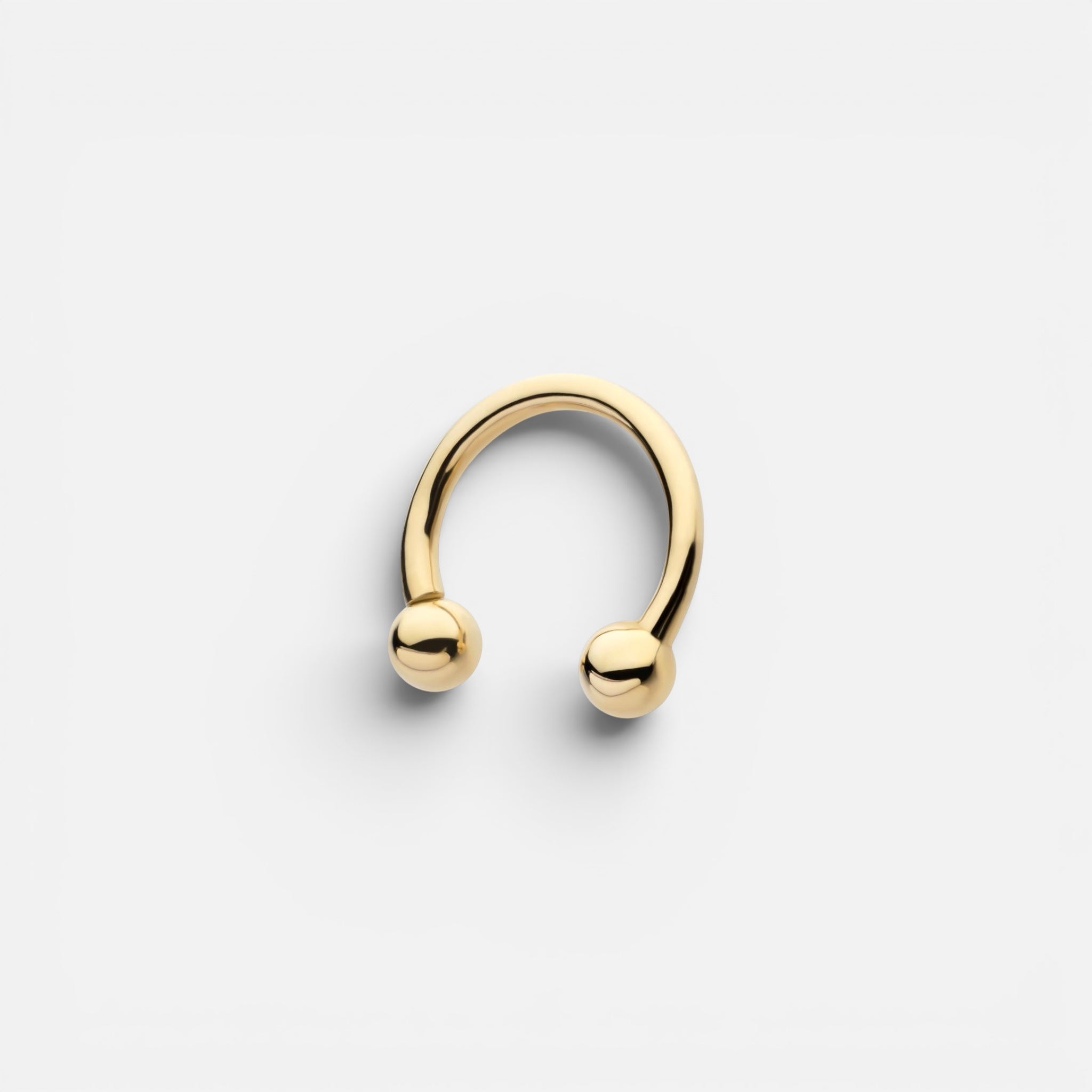 14K Solid Gold Horseshoe Ring