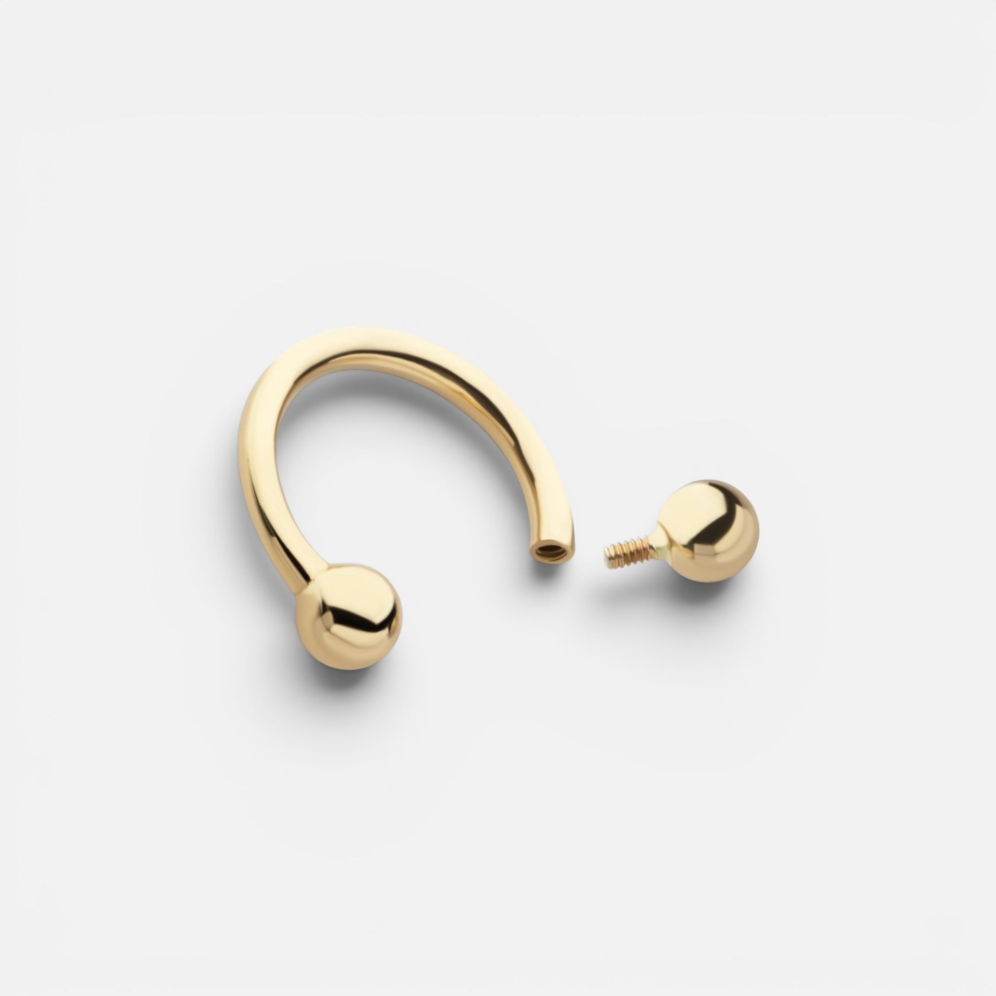 14K Solid Gold Horseshoe Ring