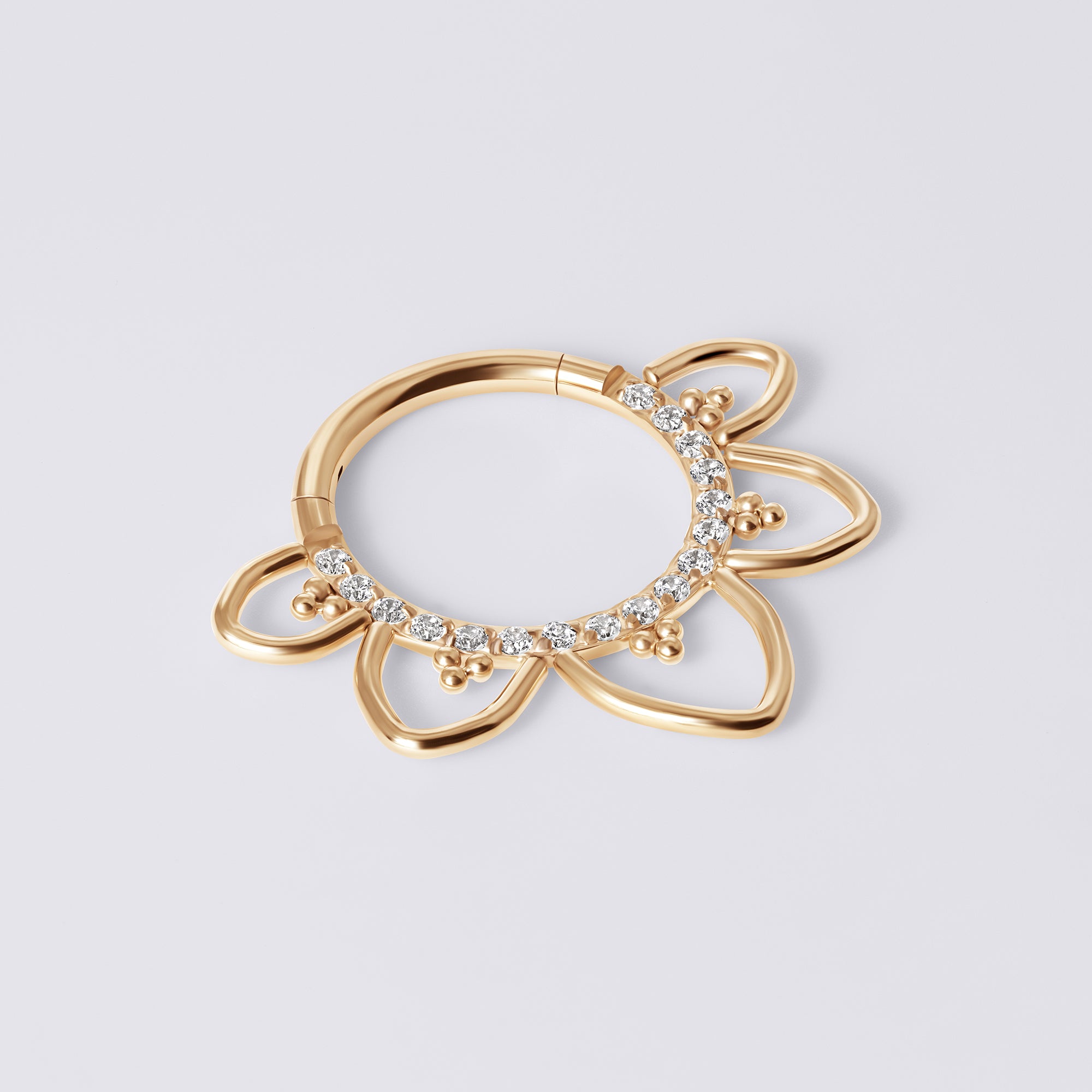 Filigree Heart Titanium Septum Ring