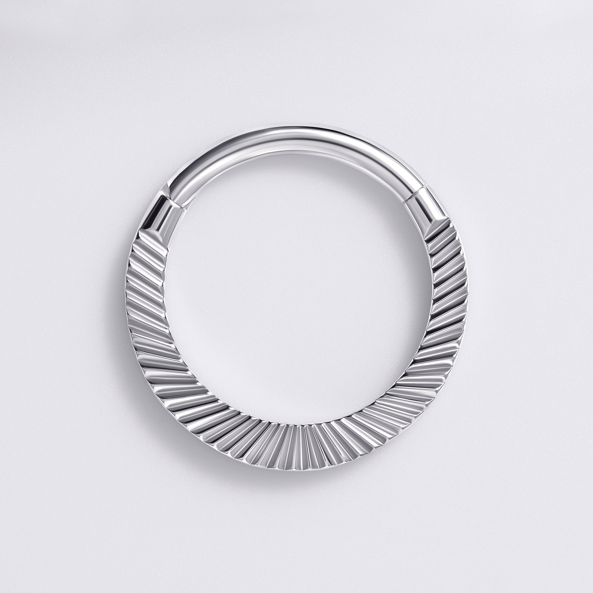 Radiant Cut Titanium Septum Ring