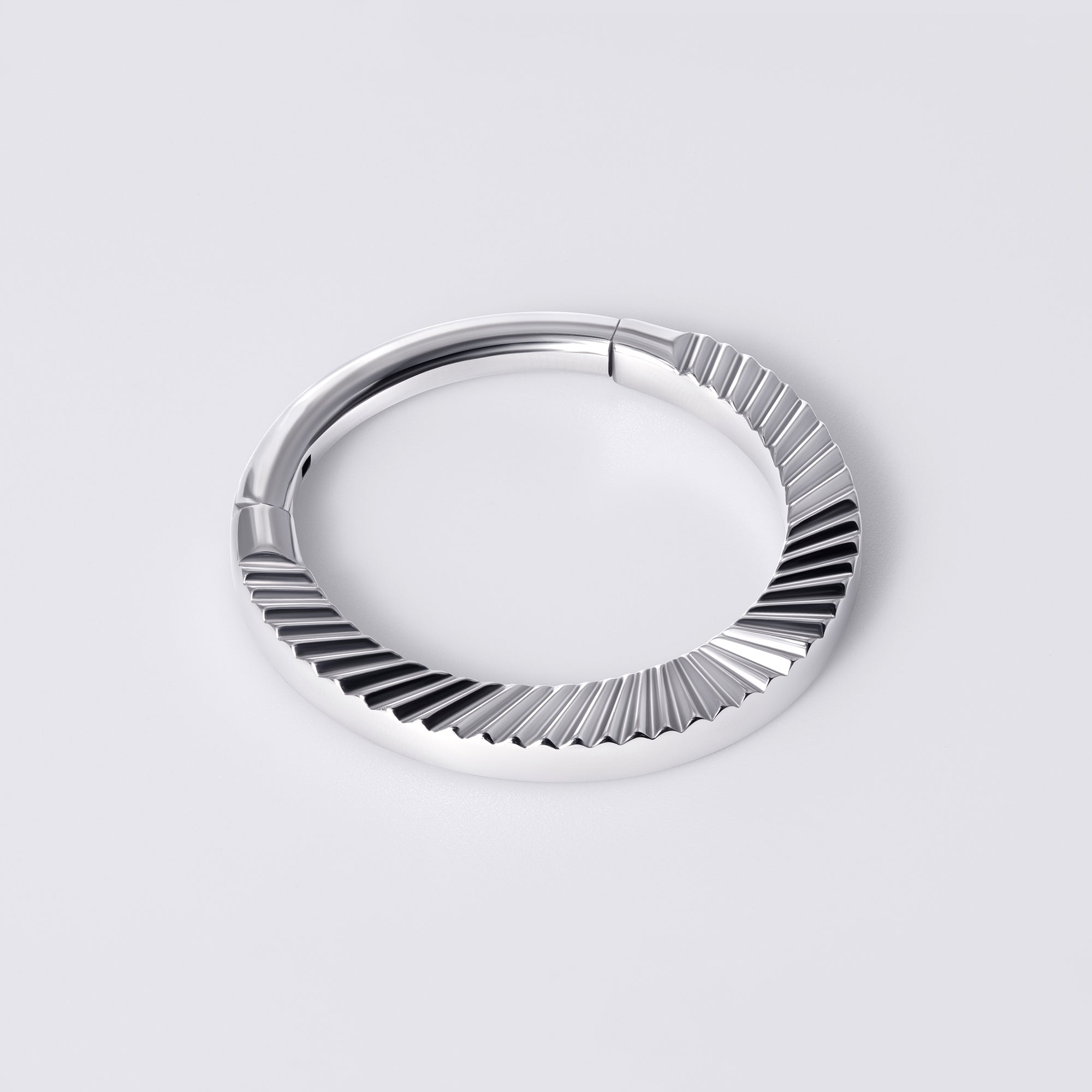 Radiant Cut Titanium Septum Ring