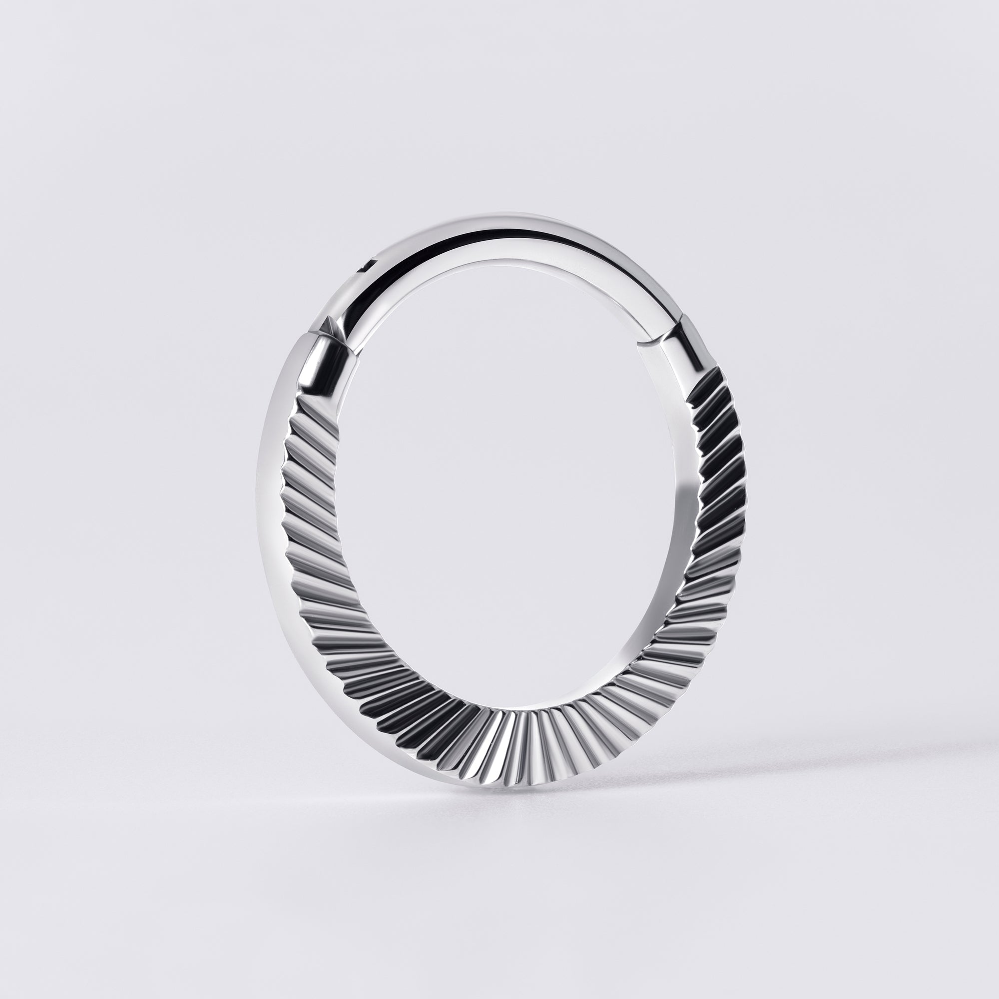 Radiant Cut Titanium Septum Ring