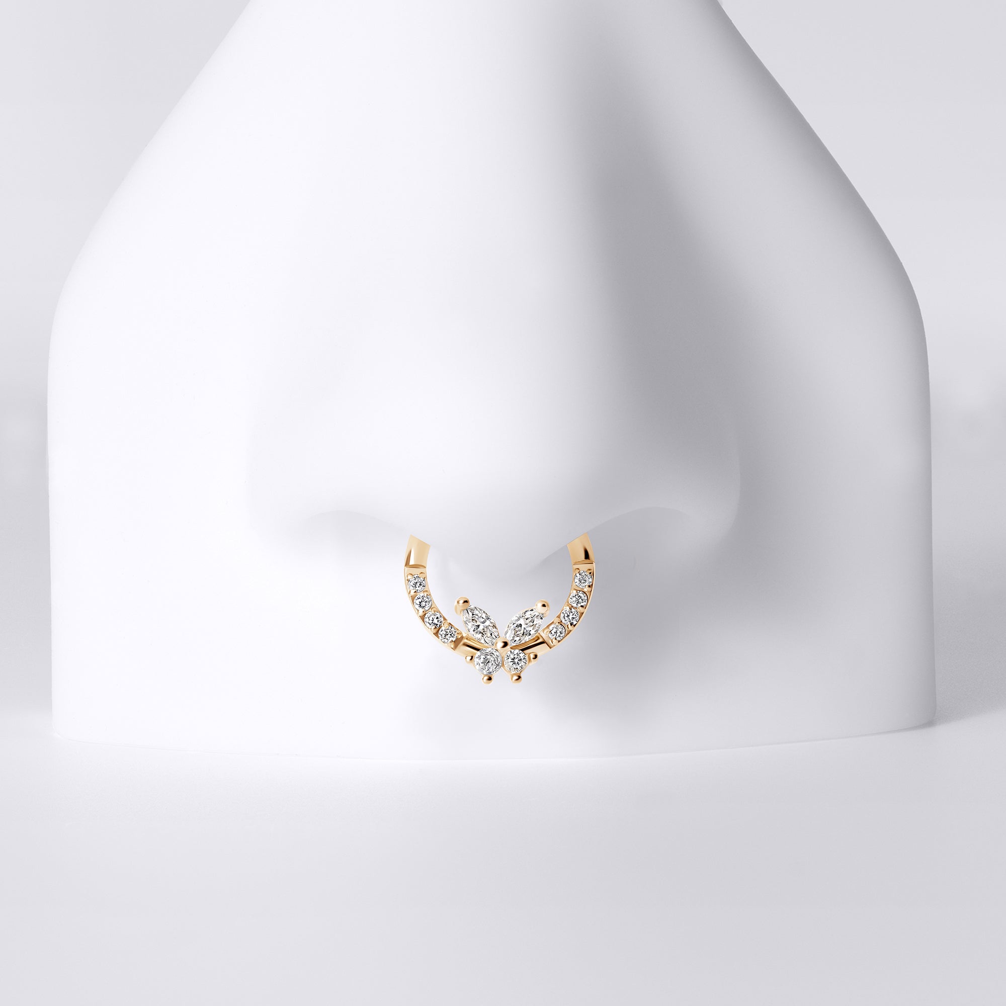 Dainty Butterfly CZ Septum Ring