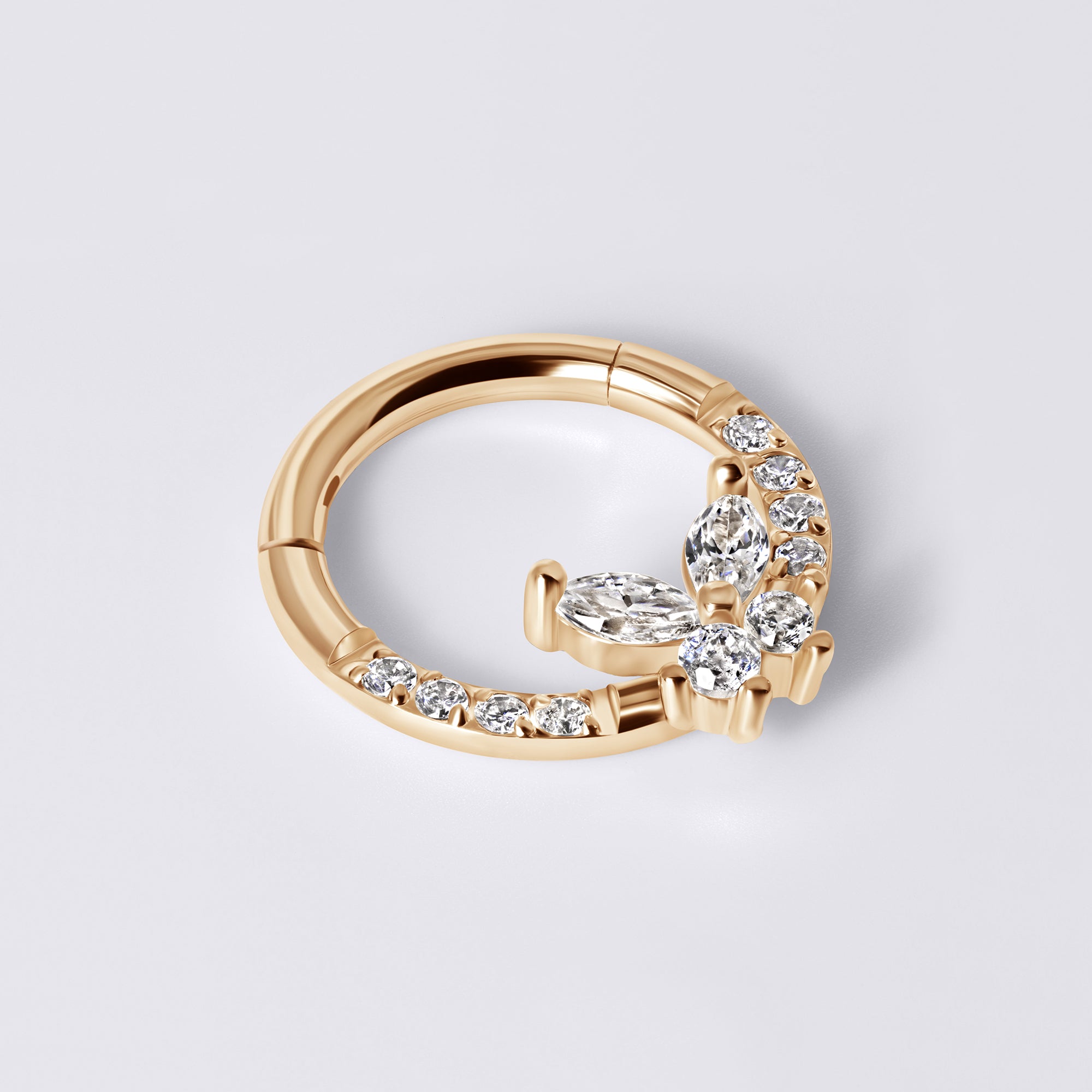 Dainty Butterfly CZ Septum Ring