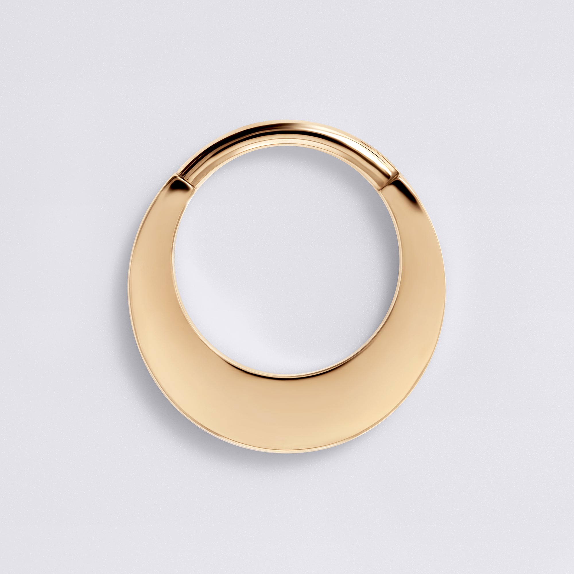 Wide Radiant Cut Titanium Septum Ring