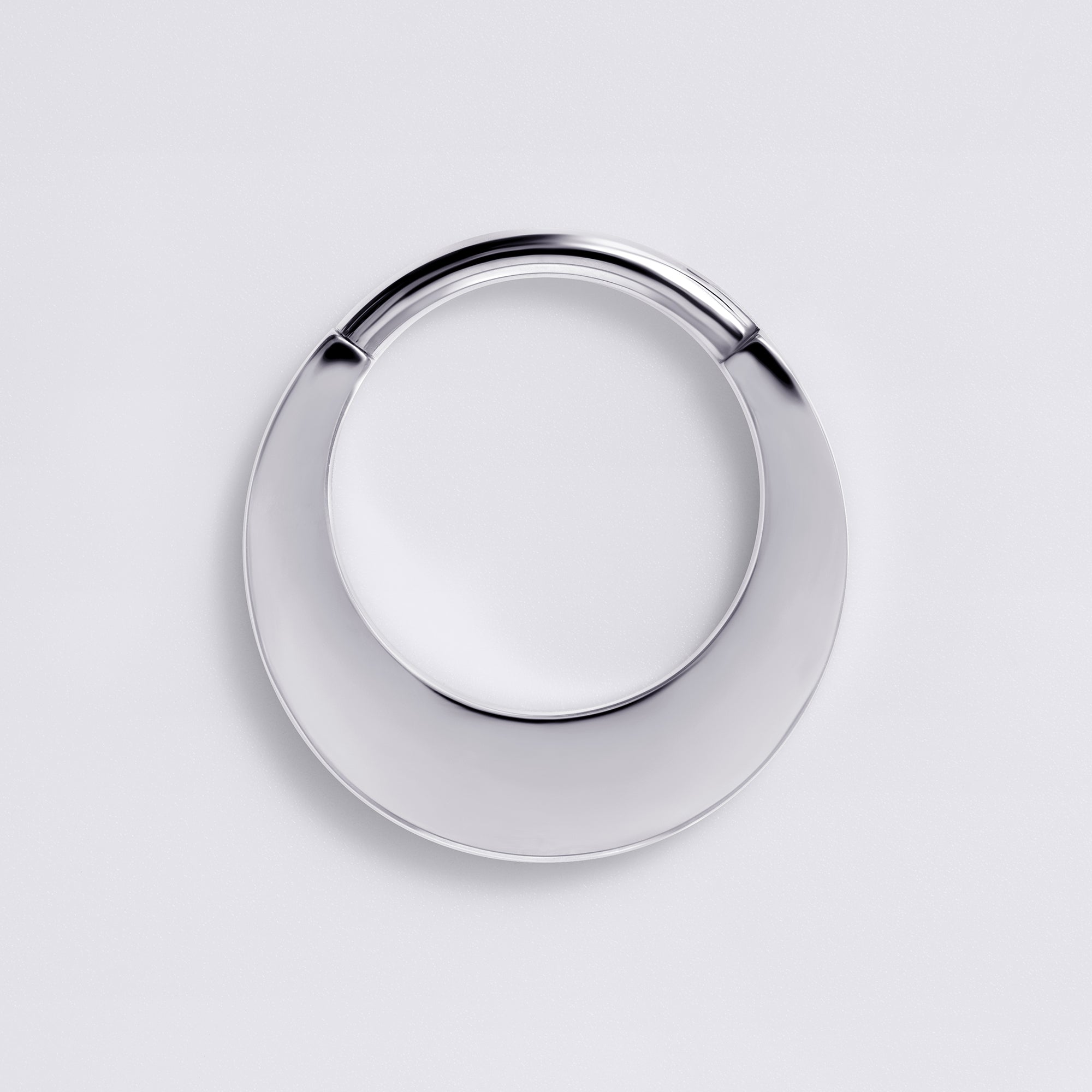 Wide Radiant Cut Titanium Septum Ring
