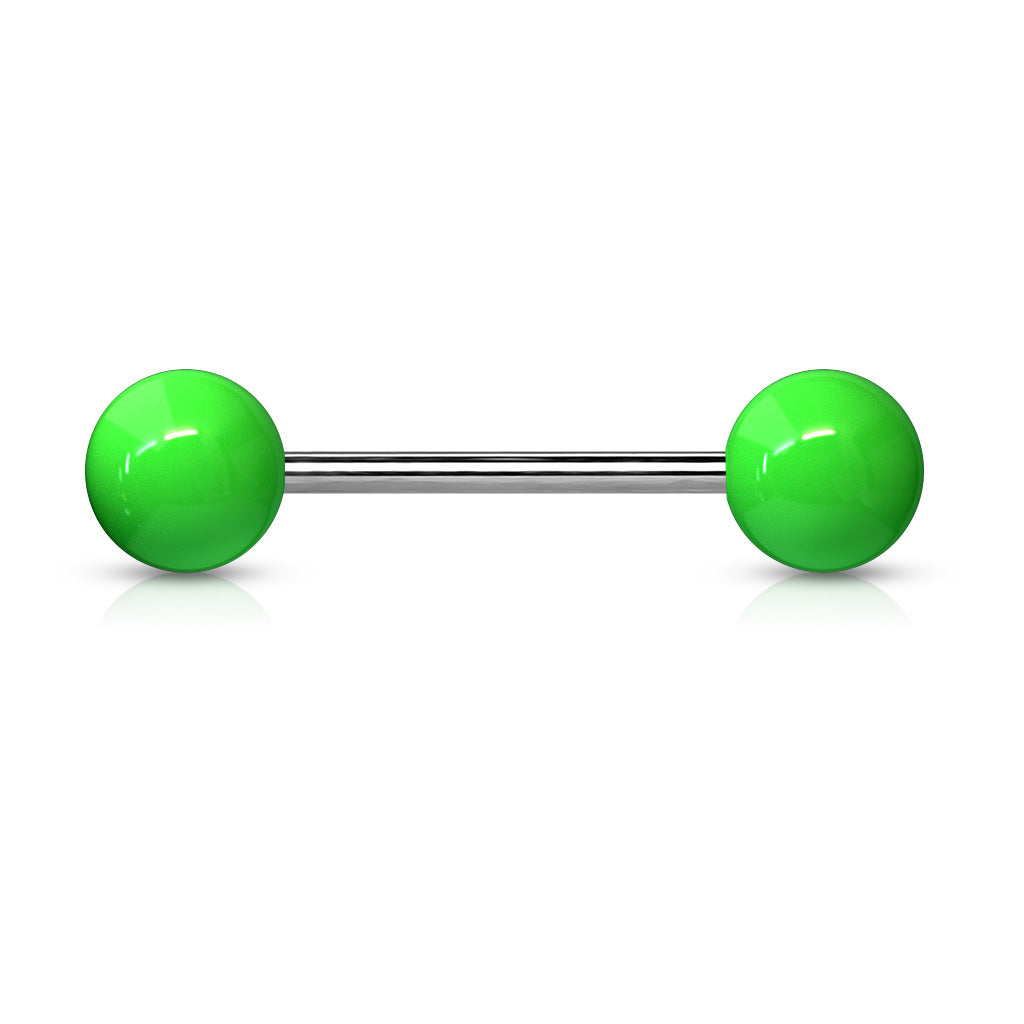 Pair of 14G Natural Stone Balls Nipple Barbell. Nipple Rings. Nipple Piercing. Nipple Jewelry