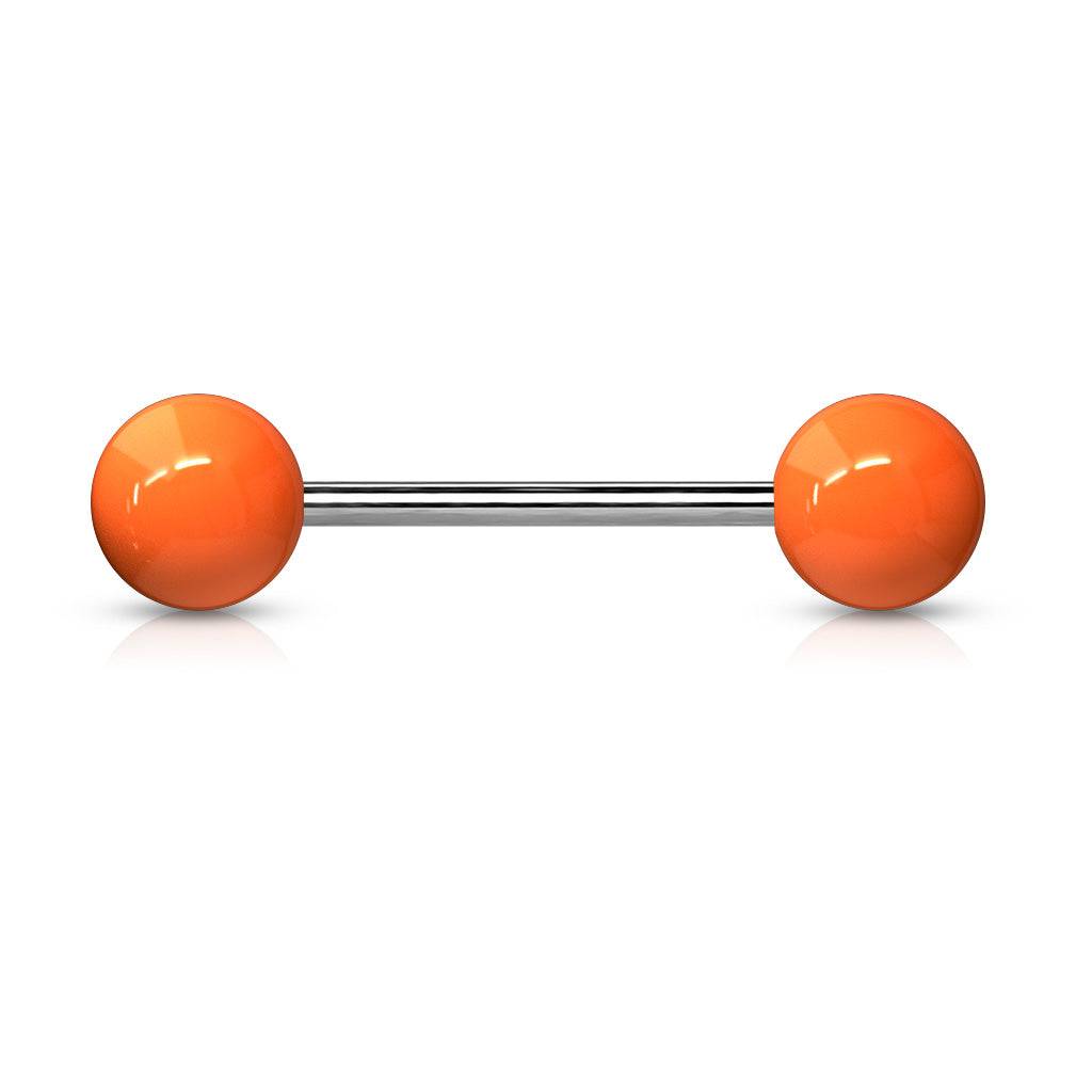 Pair of 14G Natural Stone Balls Nipple Barbell. Nipple Rings. Nipple Piercing. Nipple Jewelry