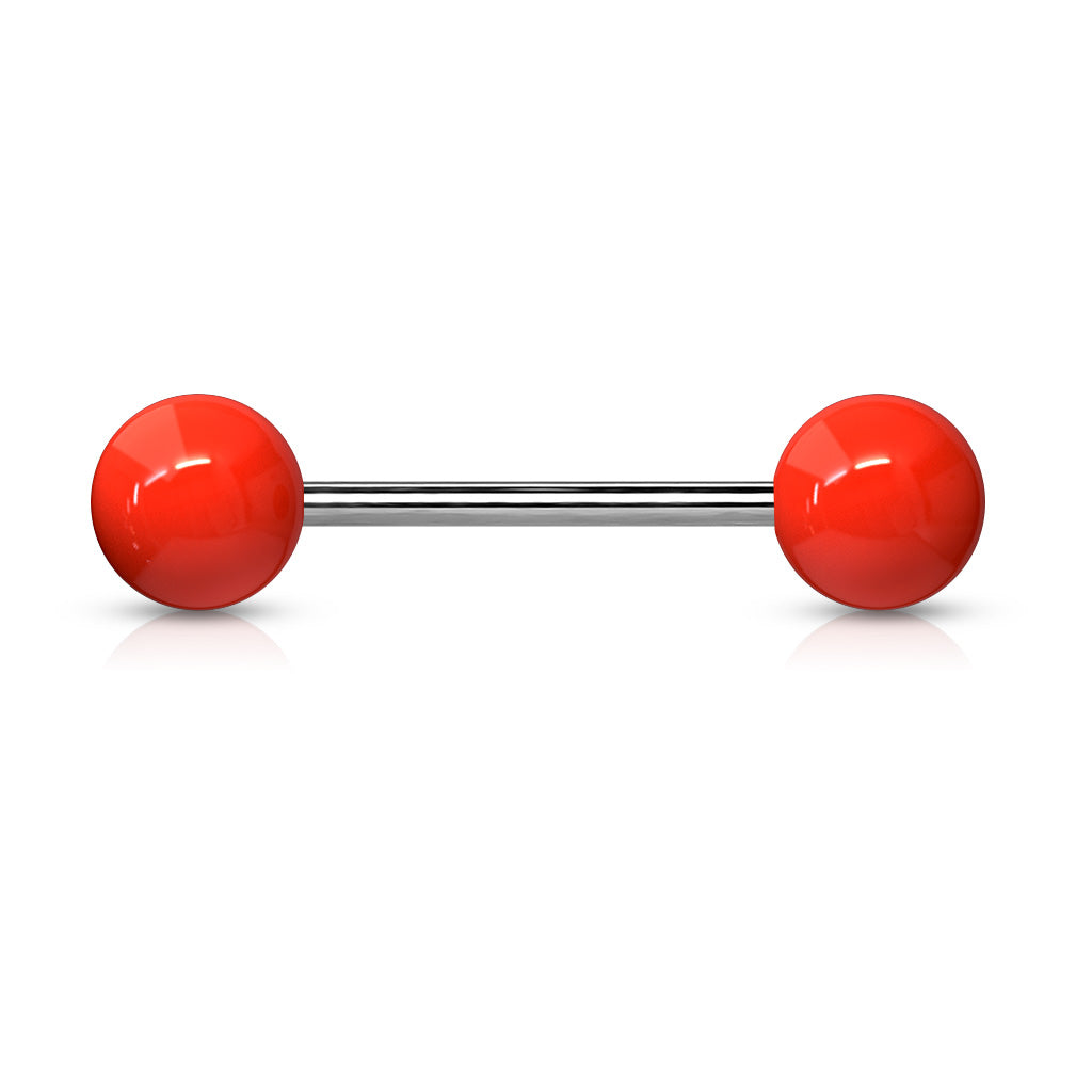Pair of 14G Natural Stone Balls Nipple Barbell. Nipple Rings. Nipple Piercing. Nipple Jewelry