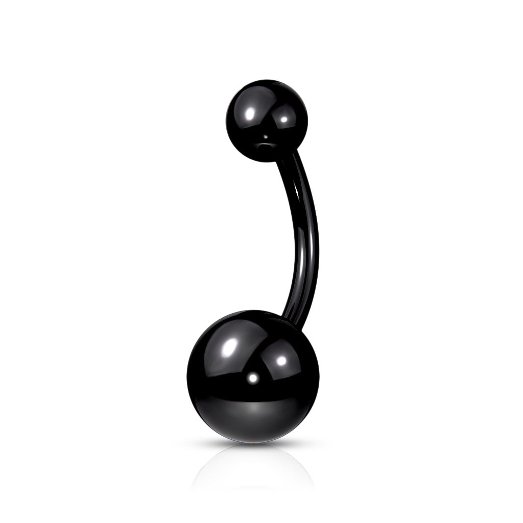 14G Implant Grade Titanium Plain Belly Button Ring